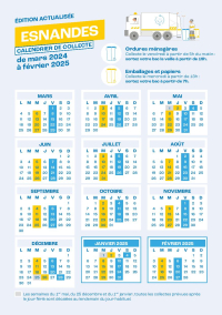 Collecte des bacs pendant les fêtes de fin d’année
