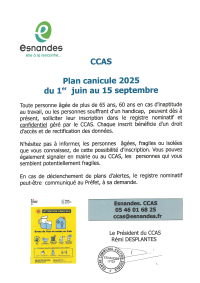 Plan canicule 2025