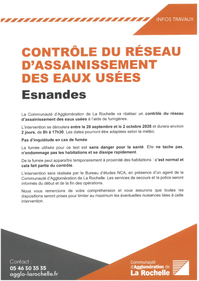 Contr&ocirc;le du r&eacute;seau d&rsquo;assainissement des eaux us&eacute;es
