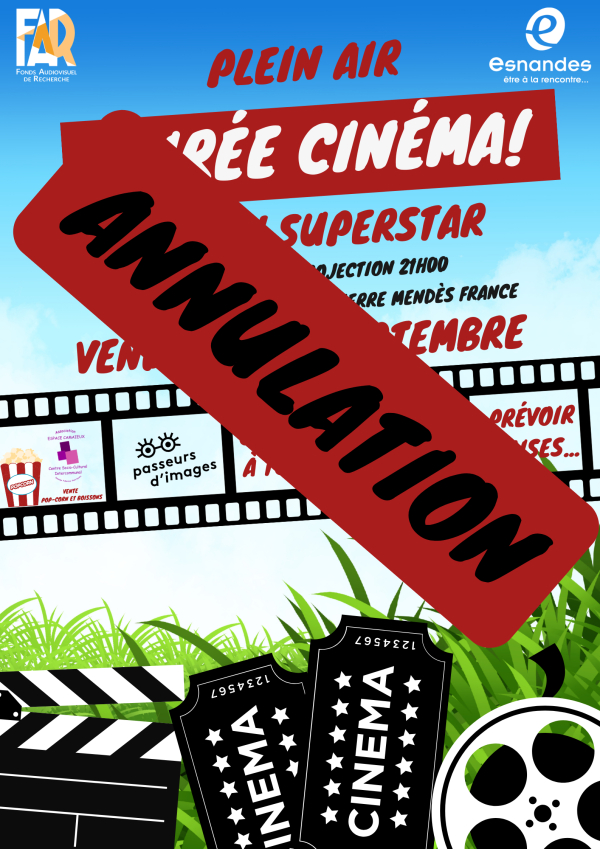 Annulation cinéma plein air